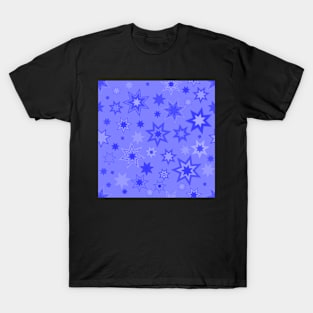 Blue Stars on Lavender 5748 T-Shirt